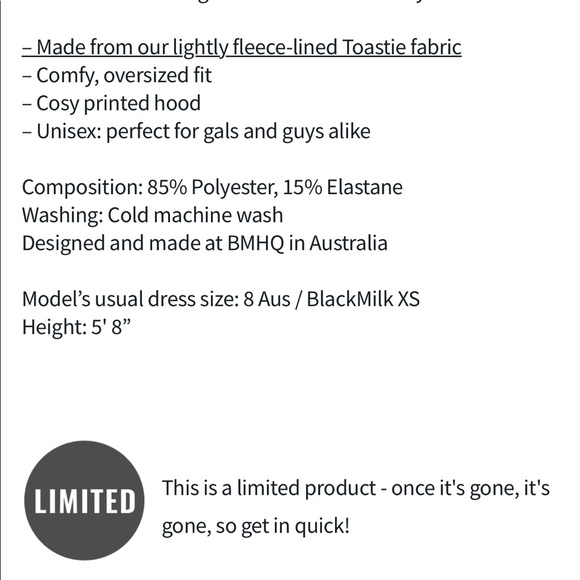 Blackmilk Barbie Strawberries Hoodie Jumper - limited - Picture 4 of 5